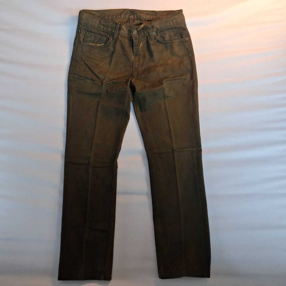 7 For All Mankind jeans Men's 32 brownish-tinted slim-straight denim.